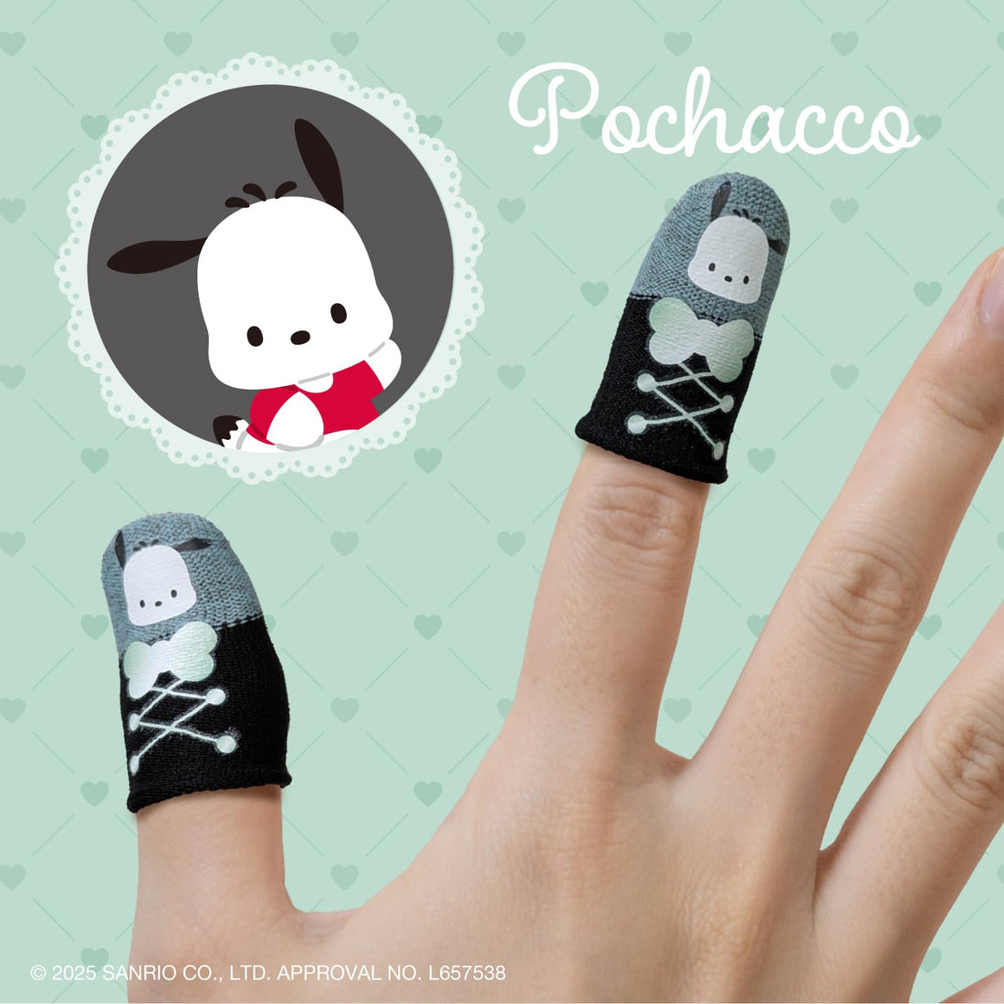 ALLONE Game Finger Caps Sanrio Characters Pochacco 5 Pack
