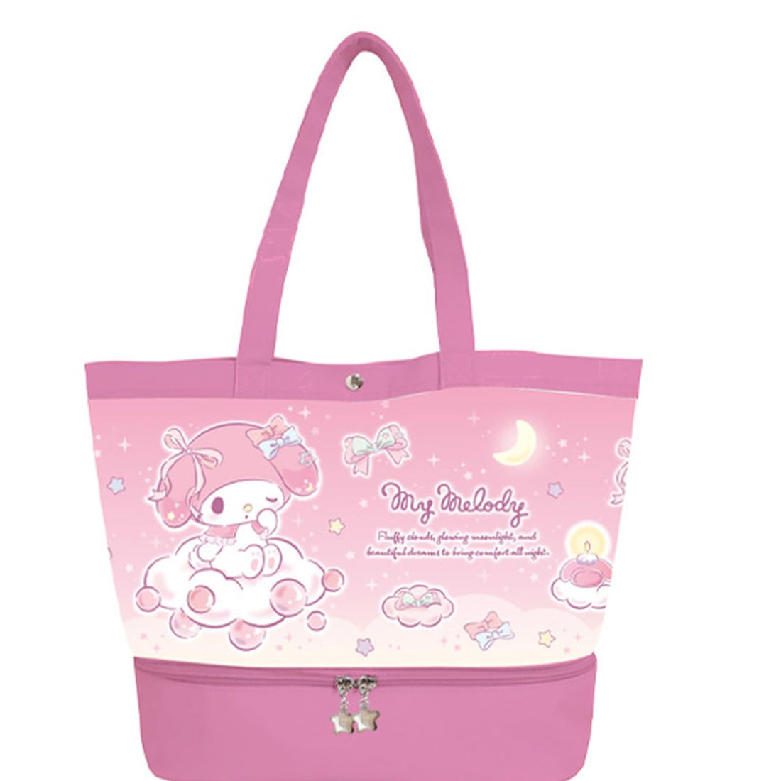 K&Company Sanrio Characters Vinyl Tote Bag with Pocket My Melody 29.5x40x16.4cm