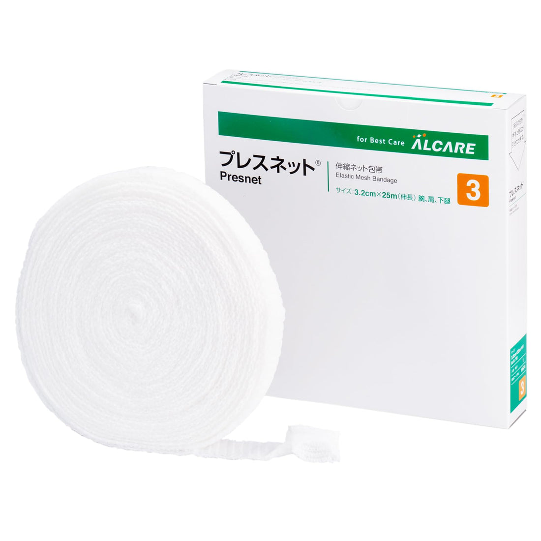 ALCARE Press Net Stretch Bandage 3.2cm x 25m Roll