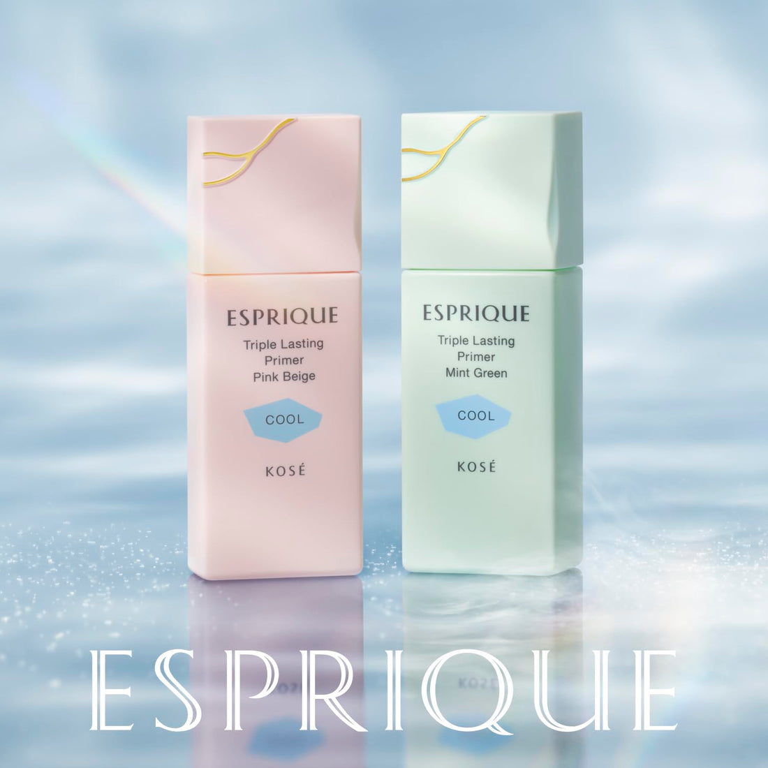 ESPRIQUE Triple Lasting Primer Cool Pink Beige 30g for Flawless Makeup