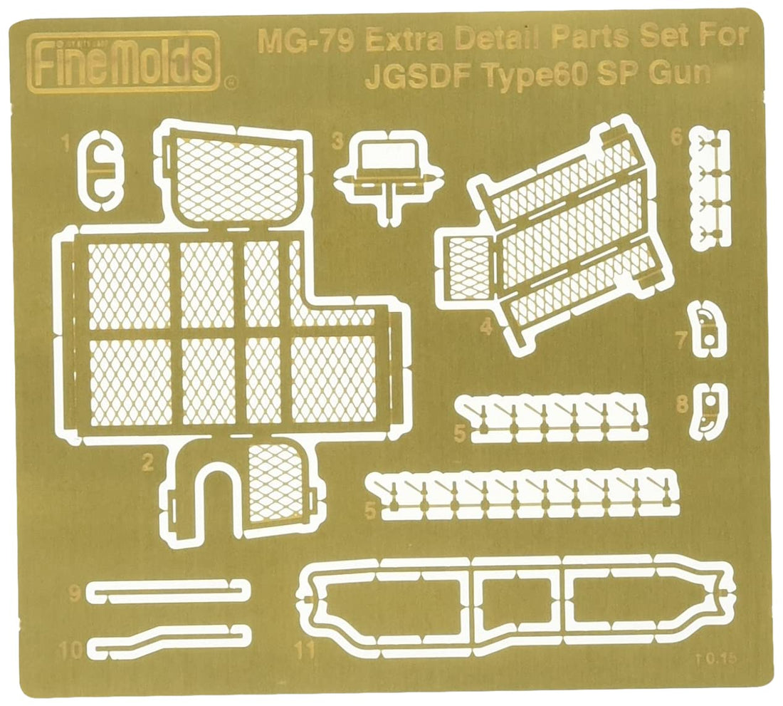 FineMolds 1/35 Scale 60mm Recoilless Gun Model Parts