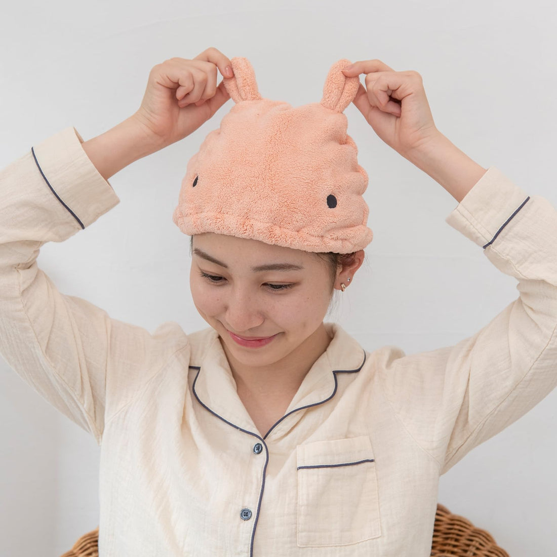 LIV HEART Hair Cap Animal Quick-Dry Towel for Soft Comfort