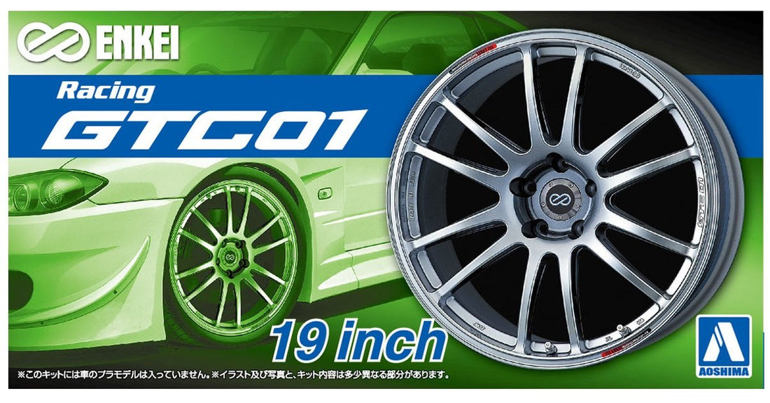 Aoshima 1/24 Tuned Parts Series Enkei GTC 01 19 Inch Model Parts