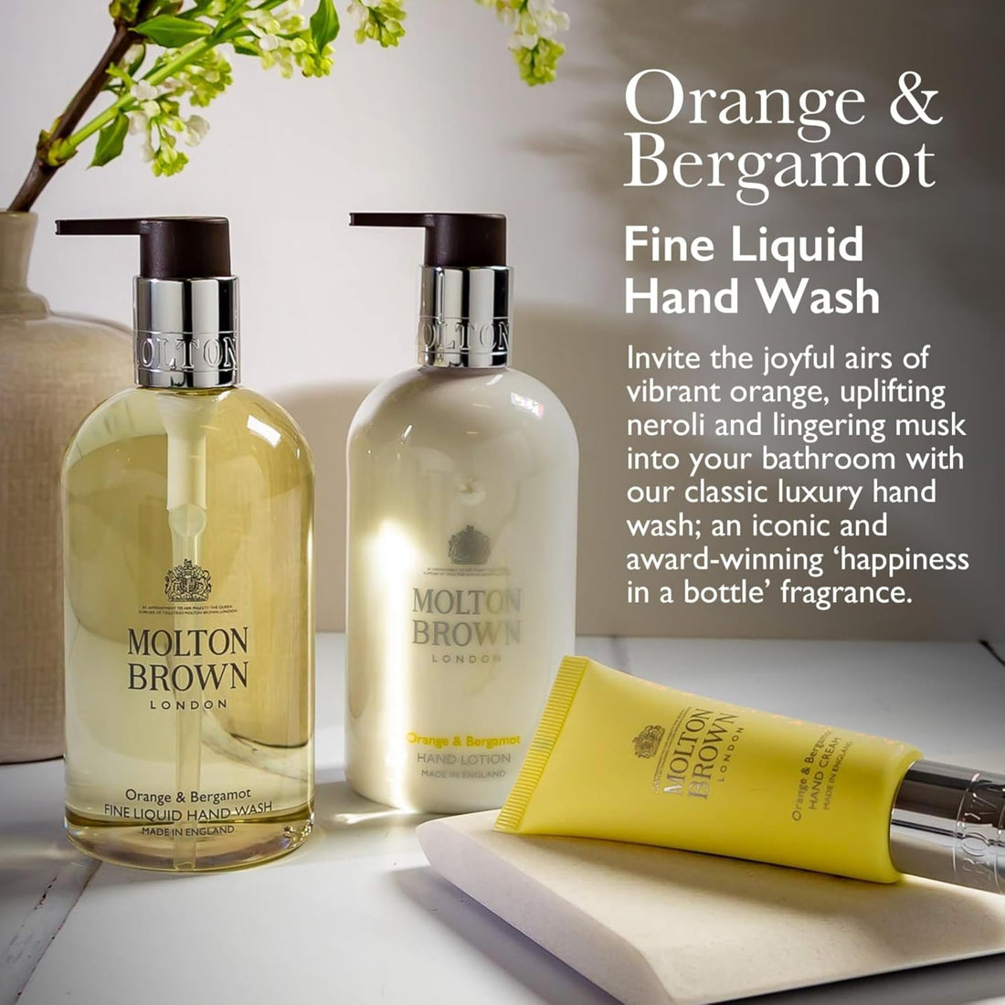 MOLTON BROWN Orange & Bergamot Hand Wash 300ml Citrus Fragrance