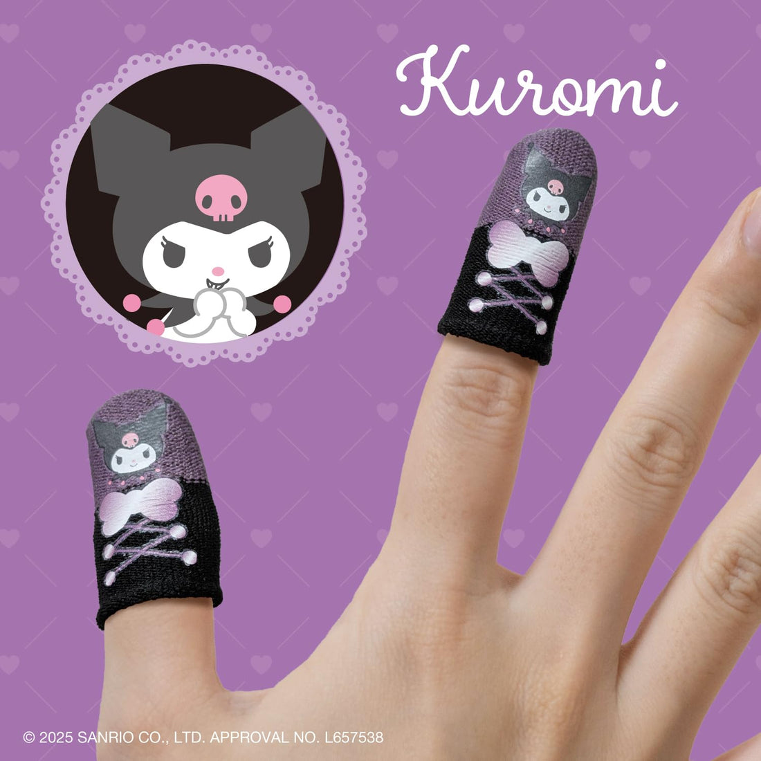 ALLONE Gaming Finger Sleeves Sanrio Characters Kuromi 5-Pack