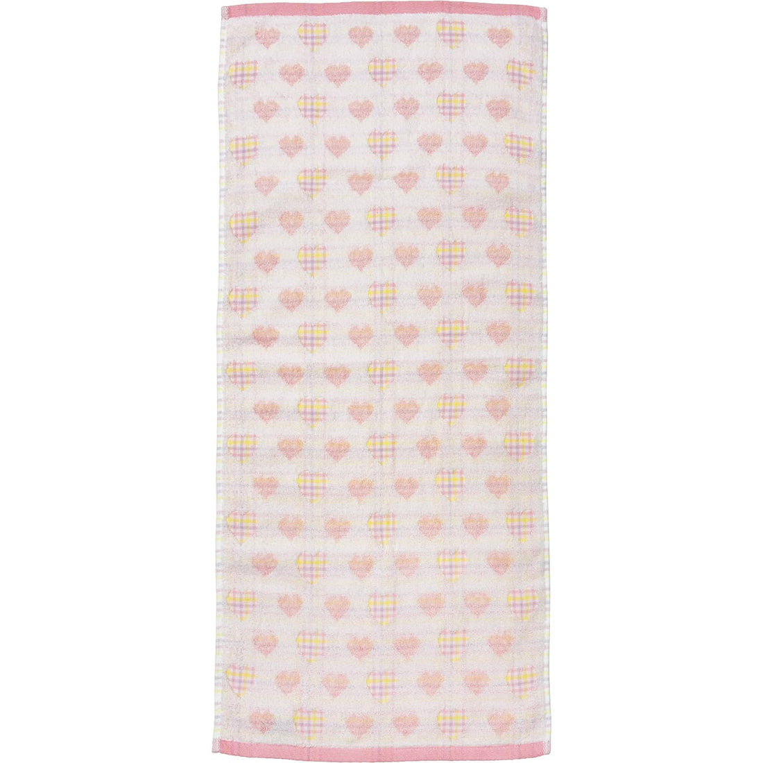 Hayashi Face Towel, Melty Heart Pink, Approx. 34 × 80 cm