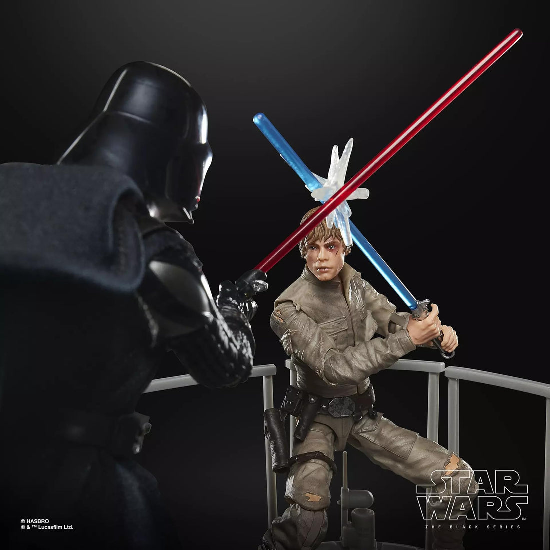Star Wars Black Series Darth Vader and Luke Skywalker 15cm Action Figures Set