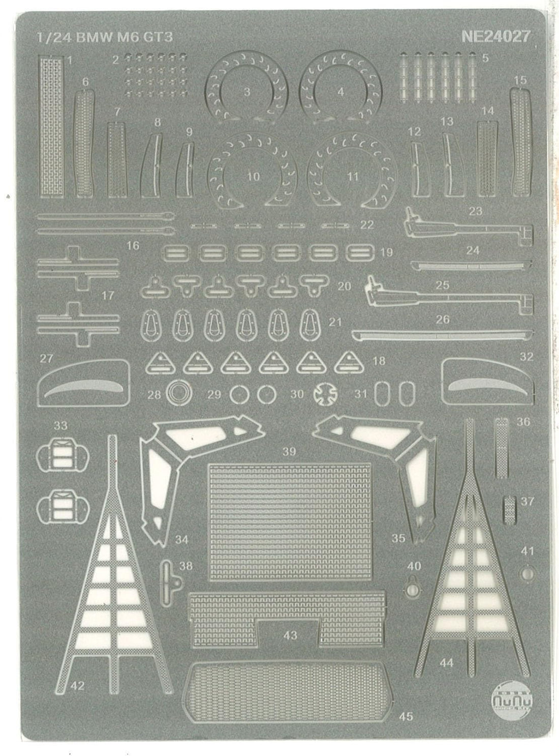 PLATZ 1/24 Racing Series BMW M6 GT3 2020 Model Detail Parts