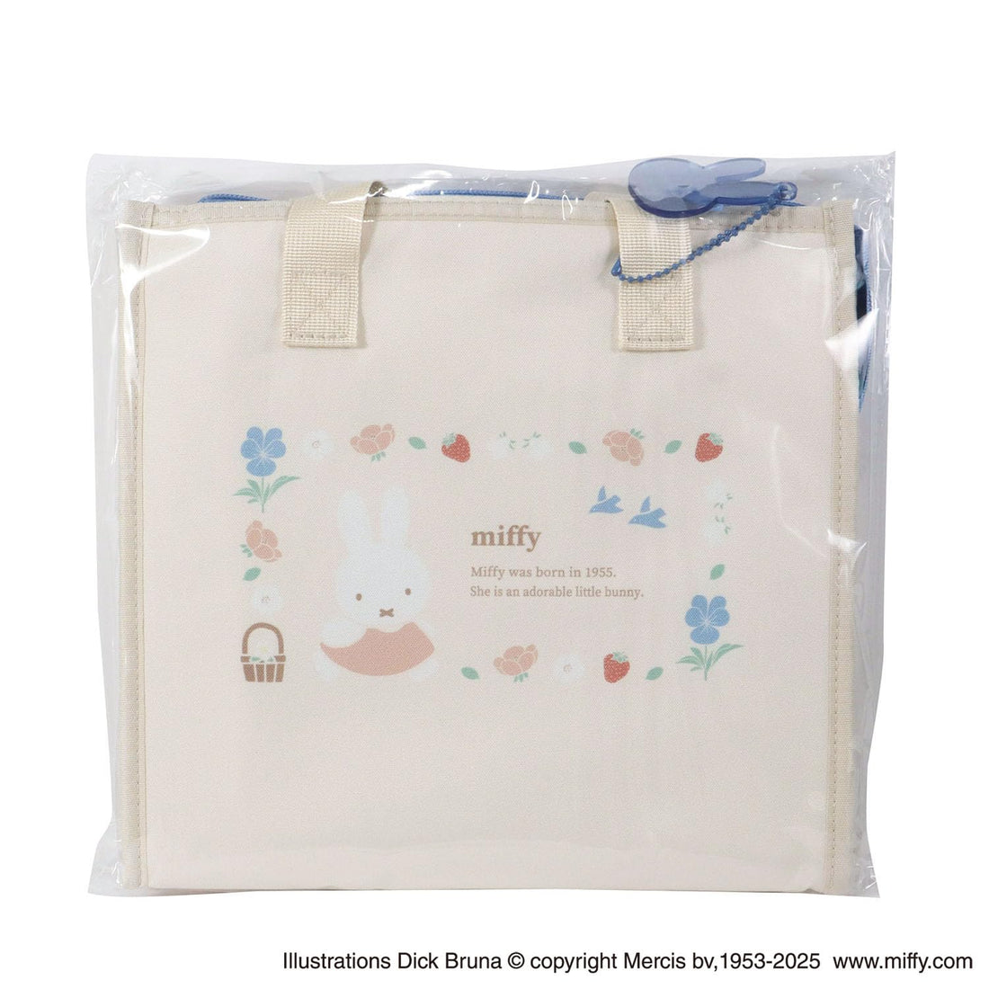 Kutsuwa Miffy Lunch Bag with Charm British Garden Design