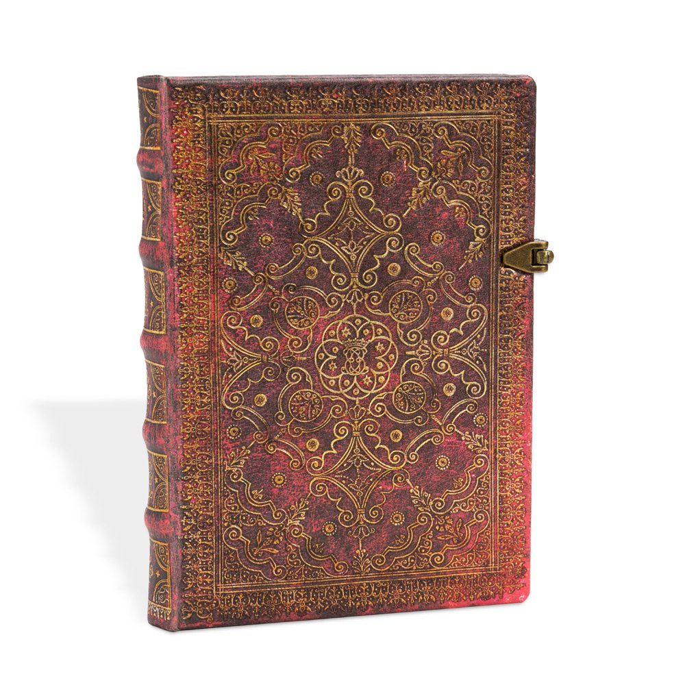 Paperblanks B6 Lined Notebook in Deep Red for Creative Writing