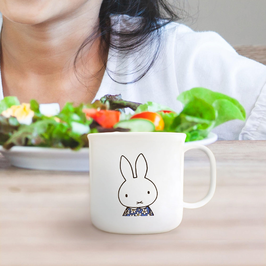 Kutsuwa Miffy Kids Lunch Plastic Cup, Miffy and Flowers Series 200ml