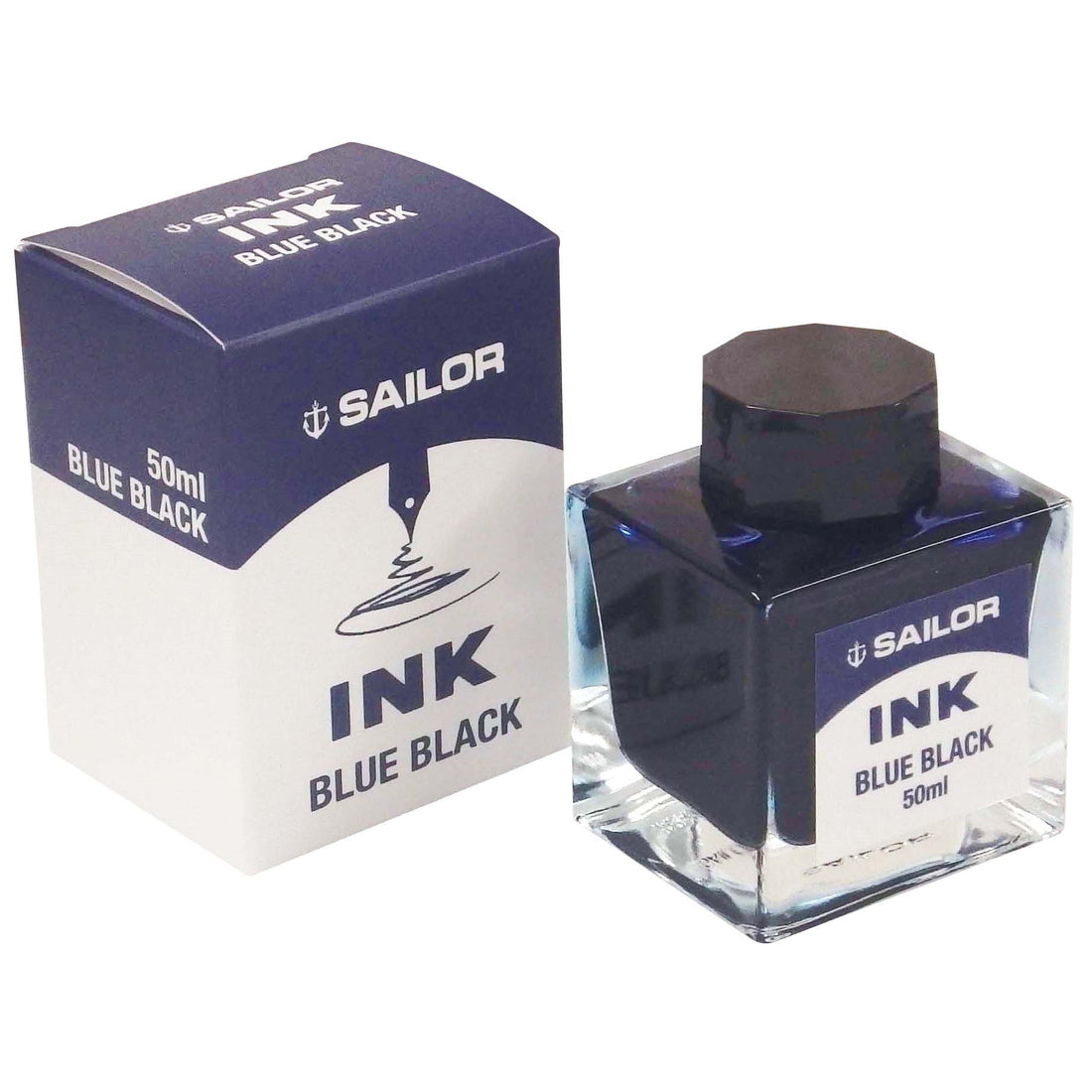 Sailor Fountain Pen Dye Bottle Ink, Blue-Black 50ml