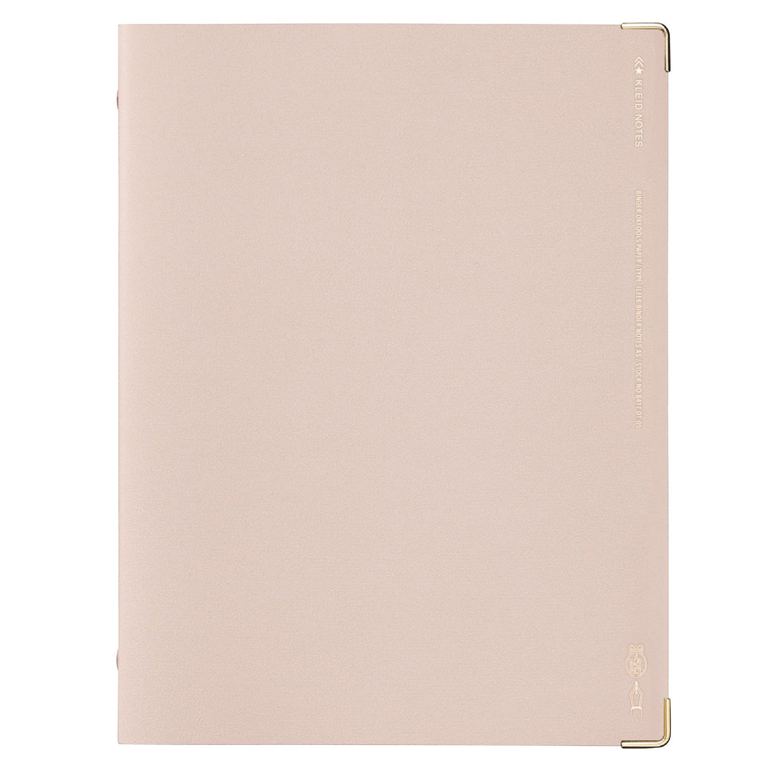 Kleid Fleek Binder Note A5 2 mm Grid, 8-Hole, Champagne Gold 8417-03
