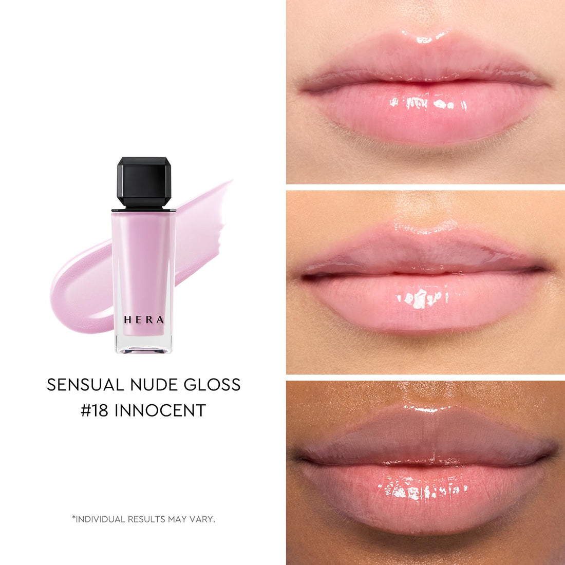 HERA Sensual Nude Gloss 18 Innocent 5g Rich Color and Shine