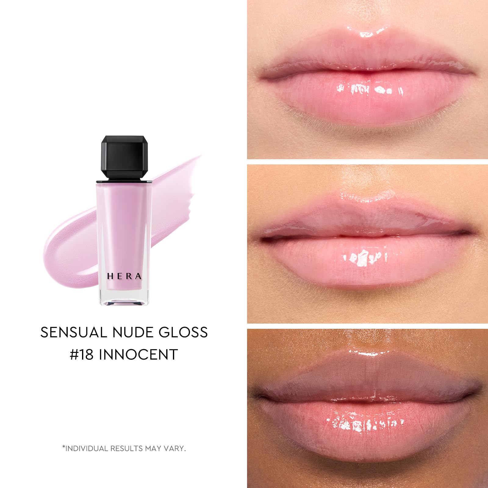 HERA Sensual Nude Gloss 18 Innocent 5g Rich Color and Shine