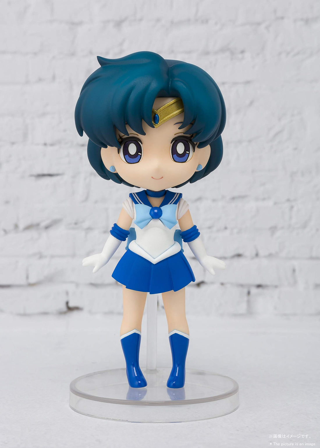 TAMASHII NATIONS Figuarts mini Sailor Moon Sailor Mercury (Reissue), Approx. 90mm PVC & ABS Painted Posable Figure