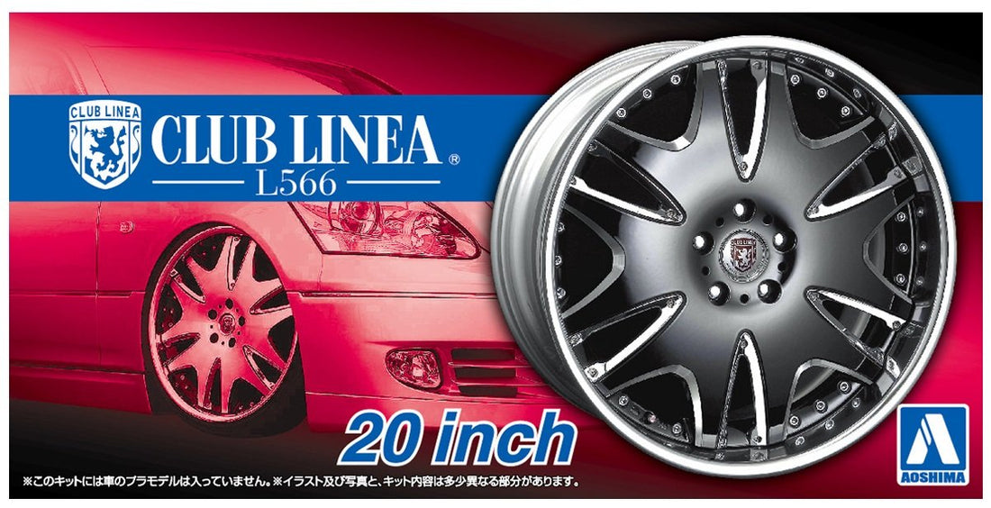 AOSHIMA 1/24 Club Linea L566 20-Inch Model Parts