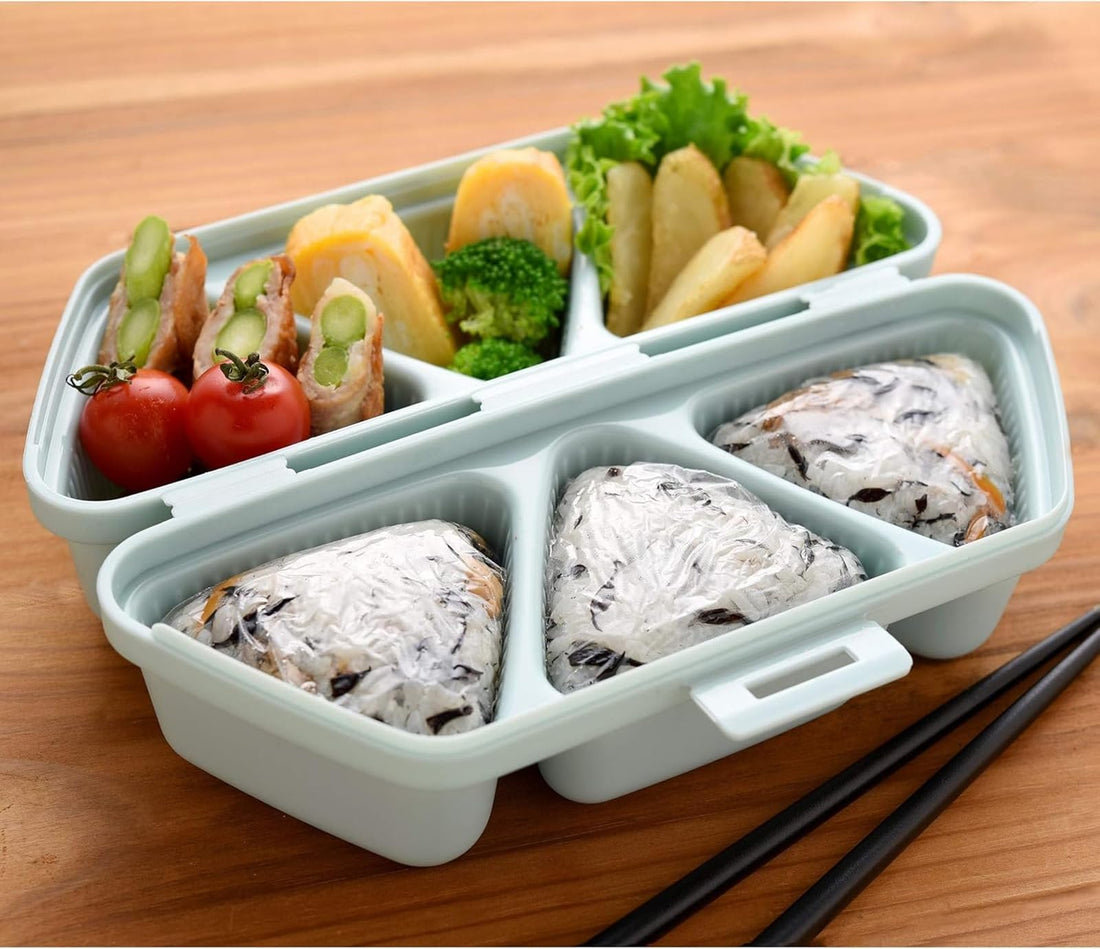 Arnest Onigiri Case for 6 Rice Balls Easy Bento Kit Blue
