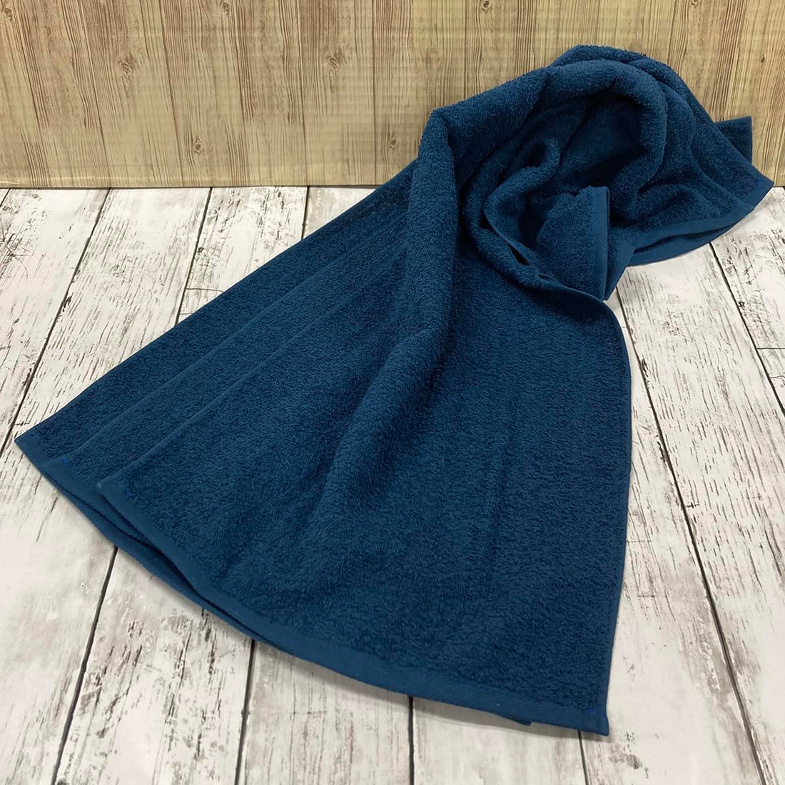 IMAMURA Face Towel Set Navy Soft Absorbent Japanese Cotton 34x85cm