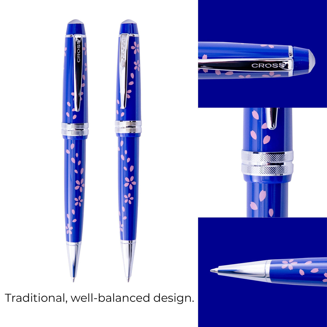 CROSS Bailey Light Ballpoint Pen Sakura Collection Blue Limited Edition