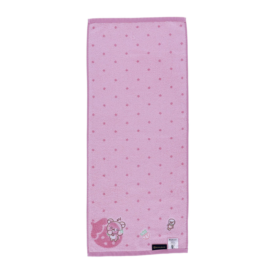 Marushin Face Towel Rilakkuma Strawberry 100% Cotton Gift Item