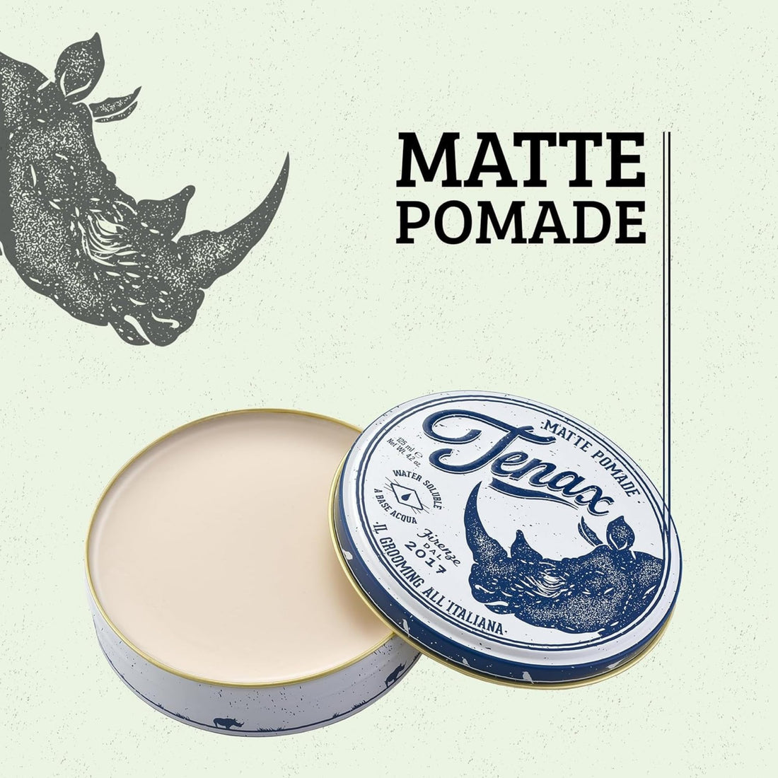 Tenax Pomade Matte Wax Grease for Men 125ml