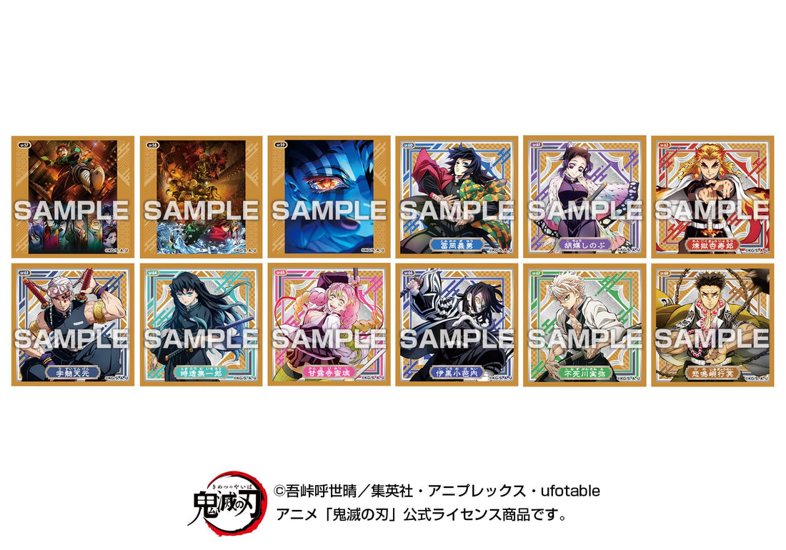 ENSKY Demon Slayer Stickers with Soda Flavor Gum Box Set of 20