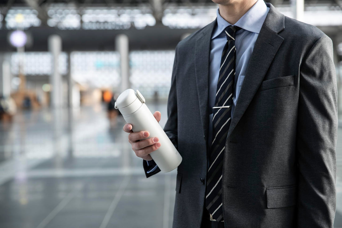 Peacock One-Touch Mug Bottle 350ml Easy Open Design