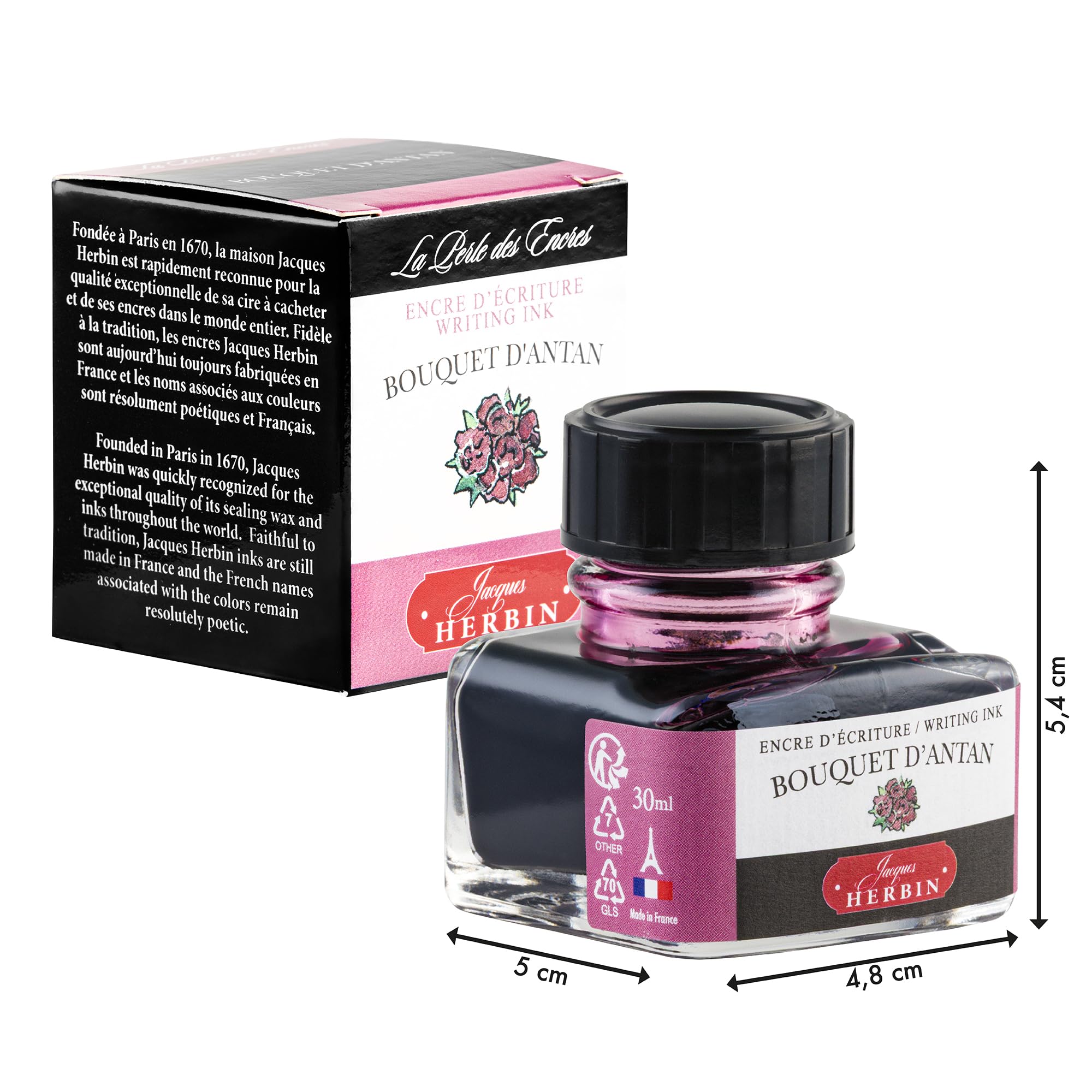 Jacques Herbin Traditional Ink 30ml Antique Bouquet for Fountain Pens