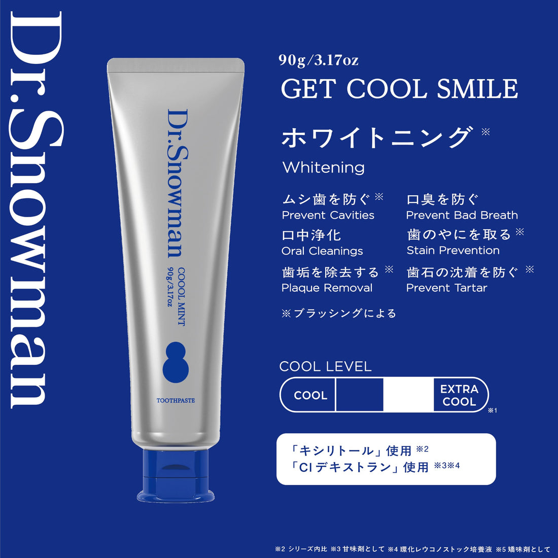 LOTTE Dr.Playful Toothpaste Dr.Snowman Cool Mint 100g