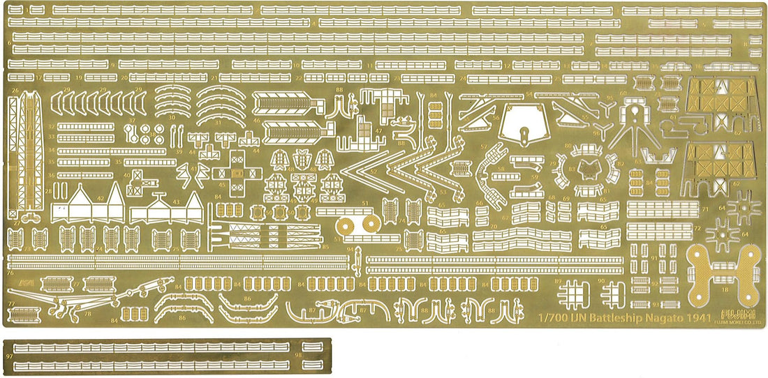 FUJIMI 1/700 Scale Upgrade Parts for Japanese Battleship Nagato