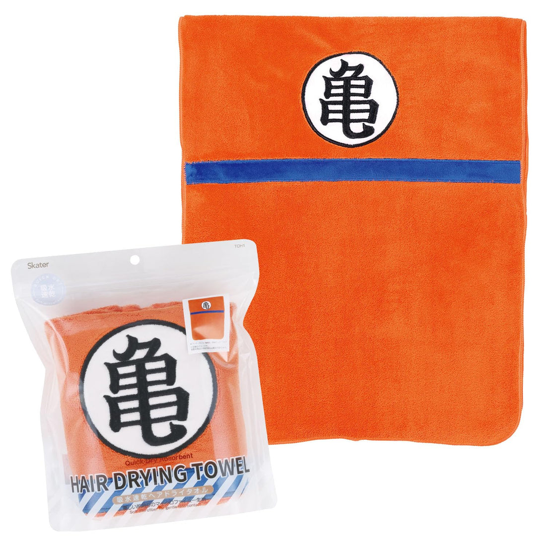 Skater Hair Drying Towel 40x100cm Featuring Dragon Ball Z Design