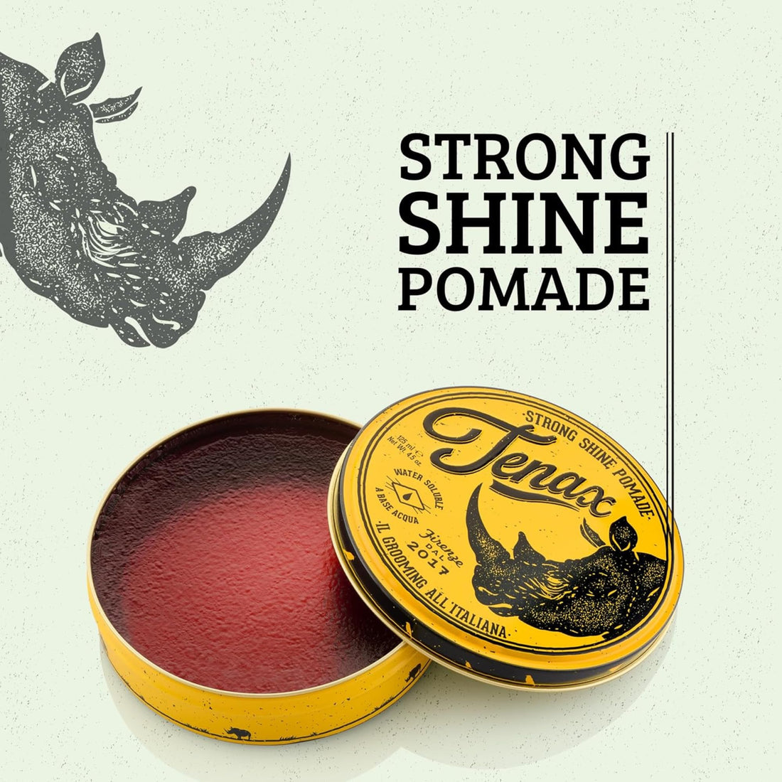 Tenax Strong Pomade 125ml with Elegant Lavender Scent for Men