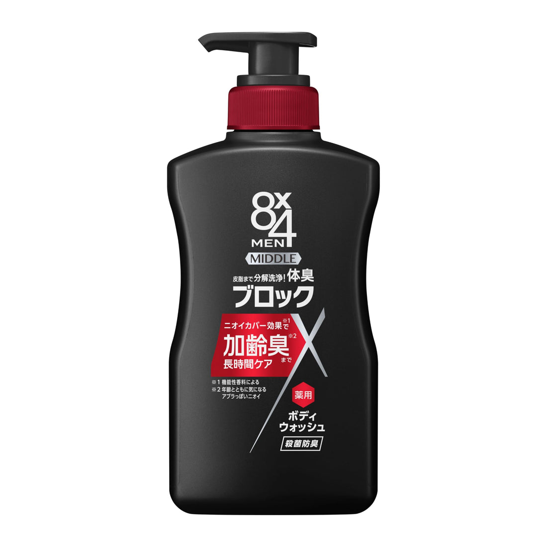 8x4 Men Middle Body Wash 400ml for Refreshing Cleanliness