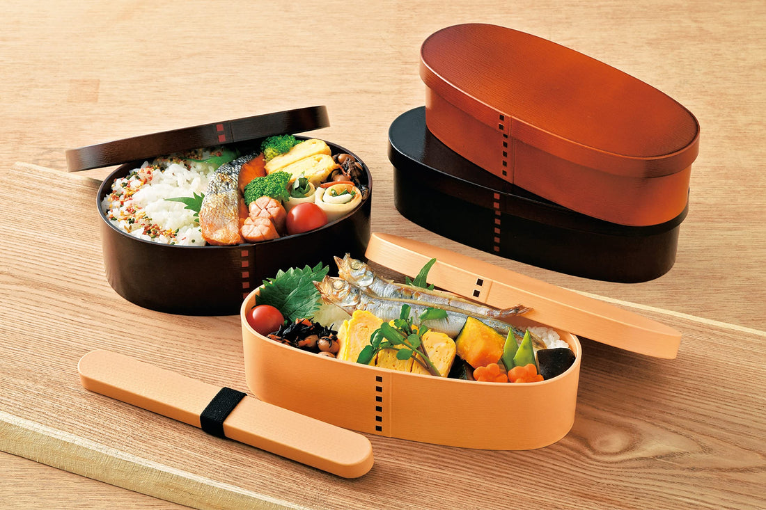 Tatsumiya HAKOYA Slim Wooden Bento Box 600ml Beige