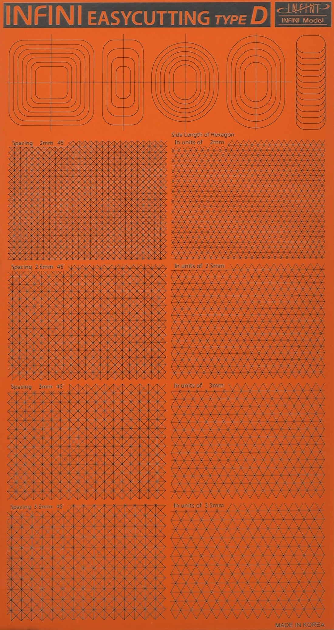 Infini Model IT Series Easy Cutting Mat D for Scale Models