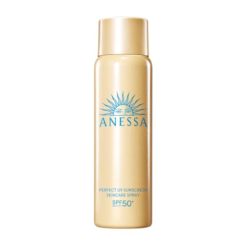 ANESSA Perfect UV Skin Care Spray NA 60g SPF50+PA++++ Sunscreen for Hair, Face, and Body Waterproof