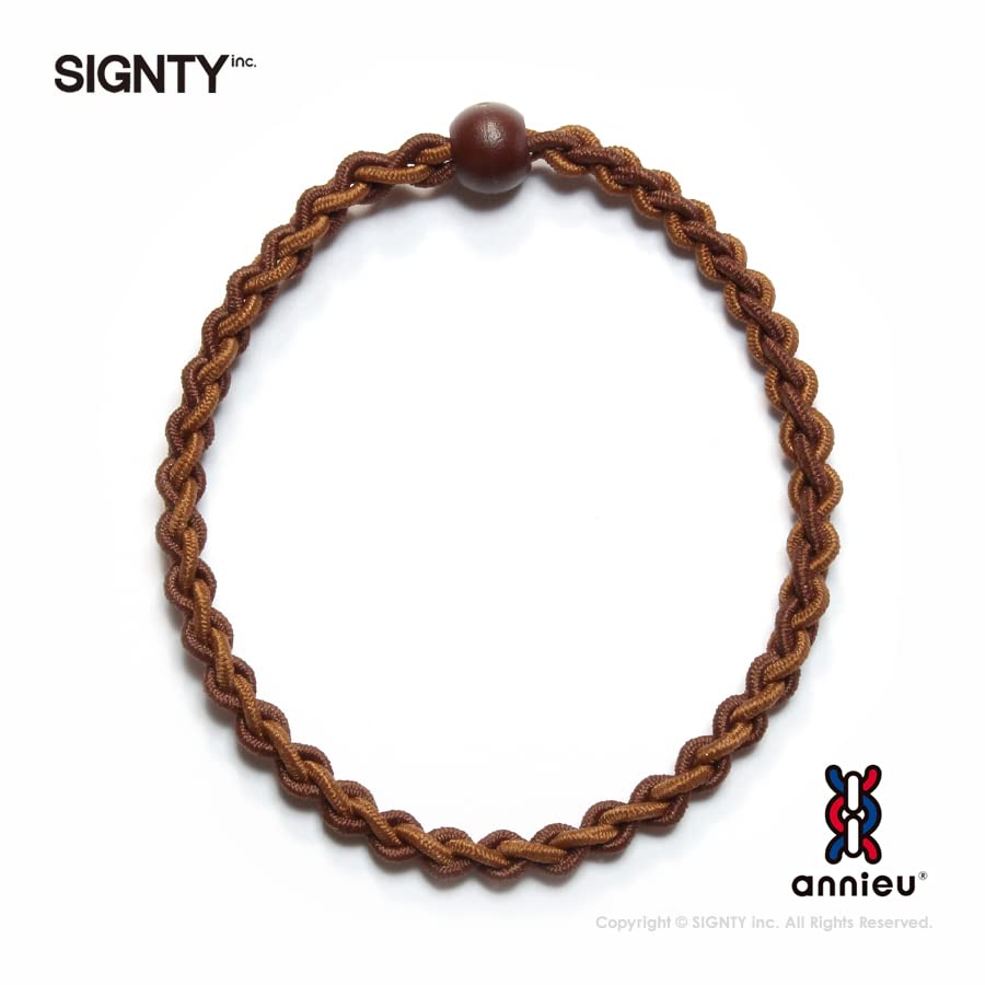 annieu Hair Tie Bracelet Deep Brown for Japanese Hair Care
