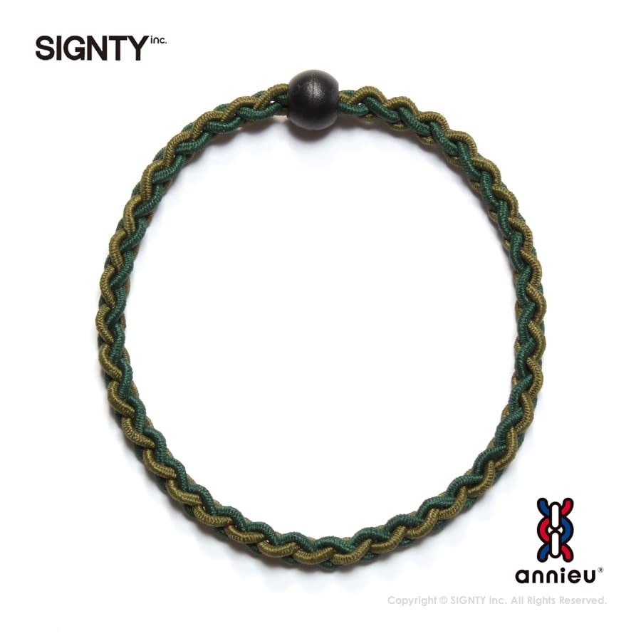 annieu Hair Tie Bracelet Accessory in Moss Green for Japanese Hair Care