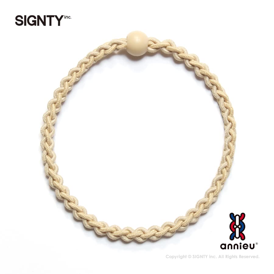 annieu Hair Tie and Accessory Bracelet for Hair Care - Beige