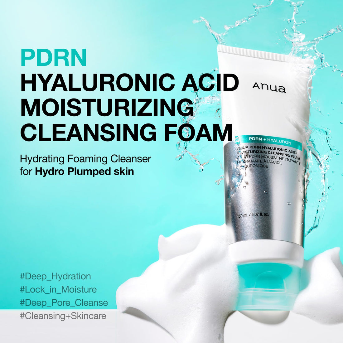 ANUA PDRN Hyaluronic Acid Cleansing Foam 150ml