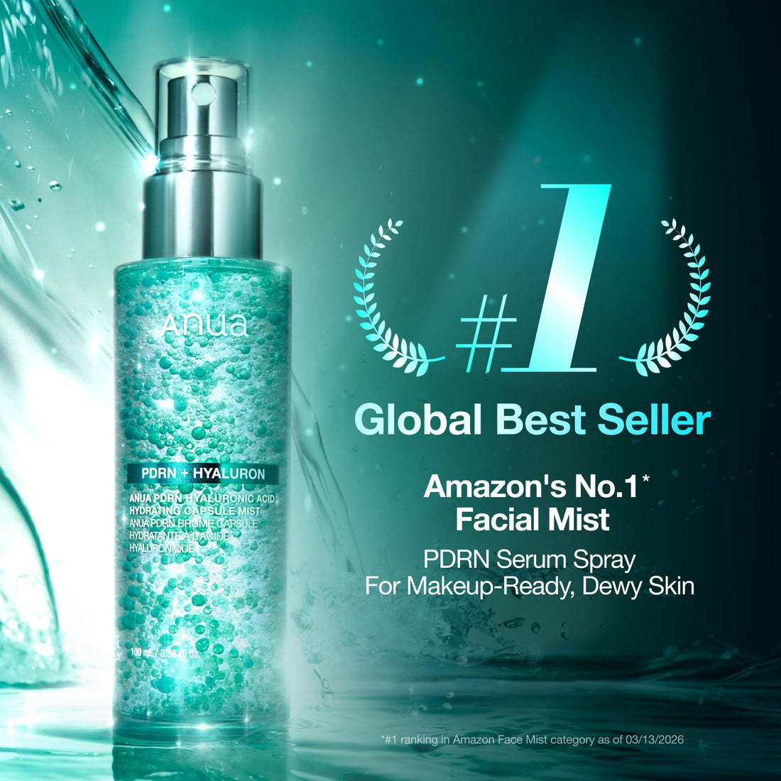 ANUA PDRN Hyaluronic Acid Hydrating Mist 100ml for Japanese Skincare