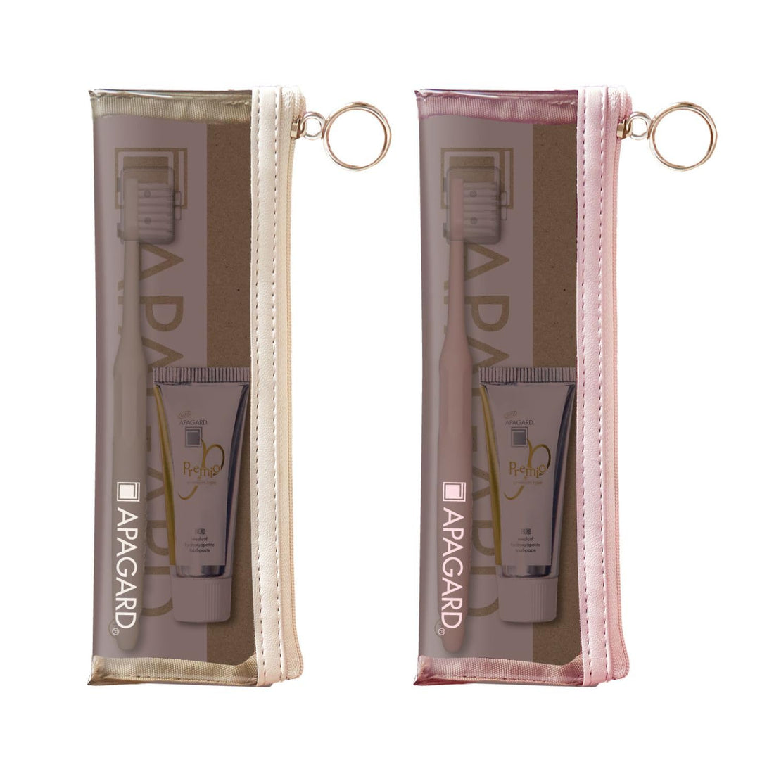 APAGARD Premio Travel Set eco 1 piece Portable Toothpaste Whitening Premio 20g + eco Toothbrush 1 piece *Color may vary