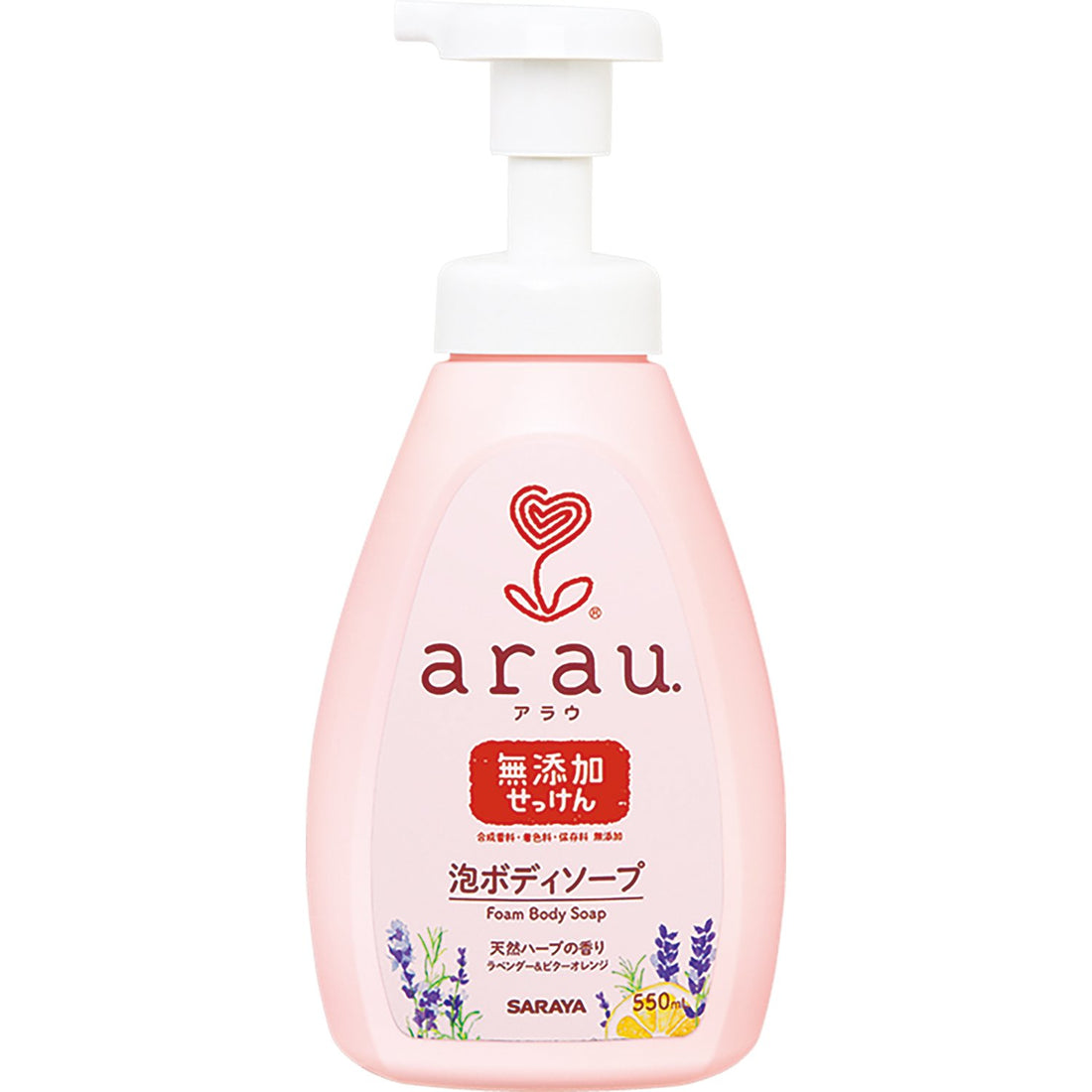 arau. Foaming Body Soap 550mL with Naturally Derived Ingredients