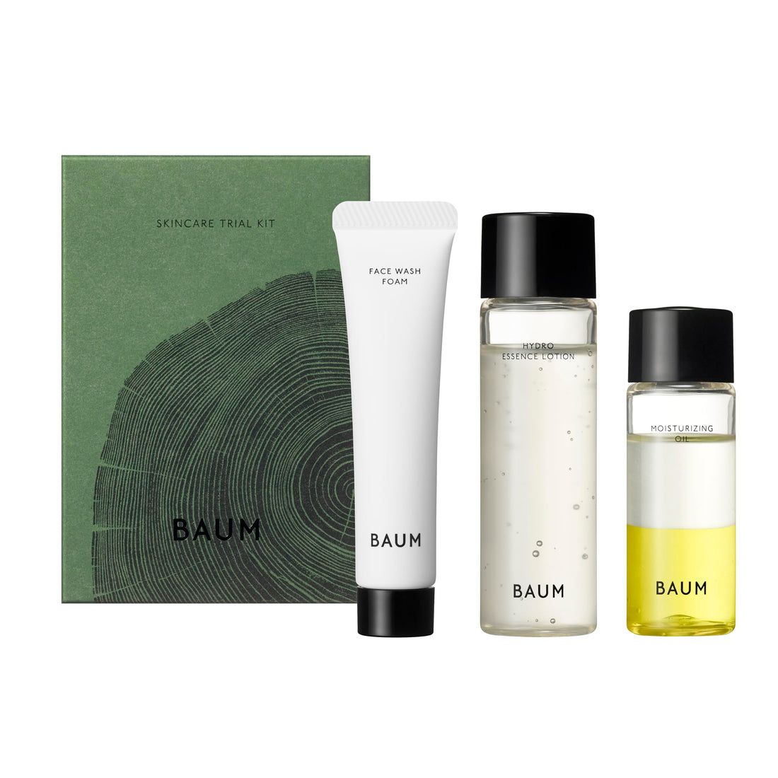 Baum Skincare Trial Kit Set - Moisturizing Forest Bathing Gift Set