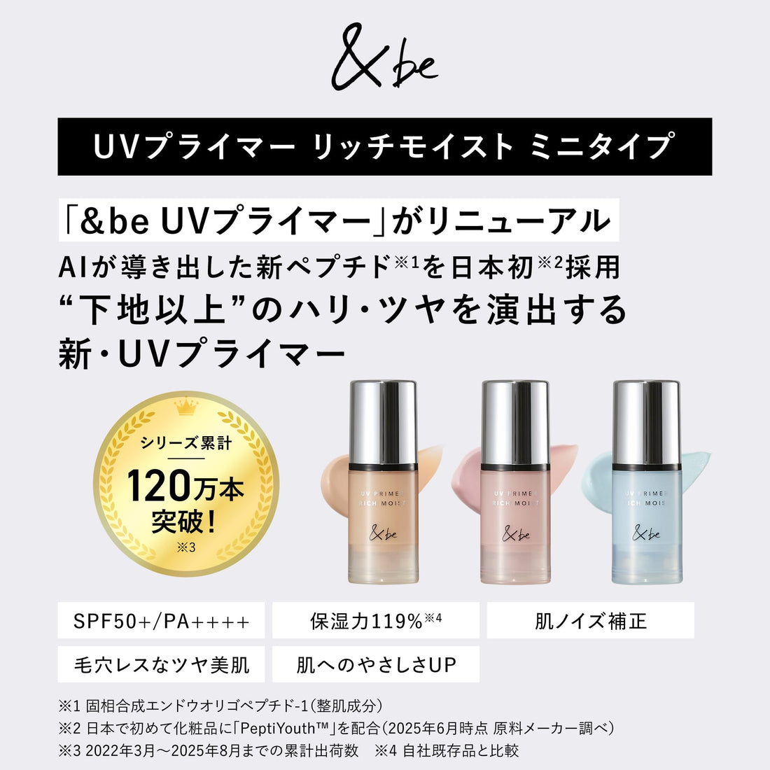 &be UV Primer Rich Moist Mini 15g for Japanese Skincare