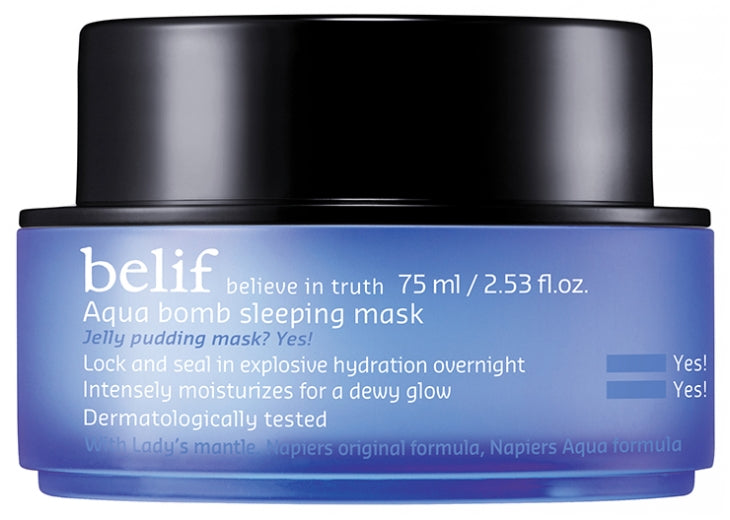 Belif Aqua Bomb Hyper-Hydrating Night Mask 75ml for Intense Hydration