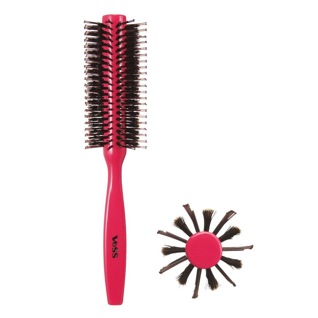 BES Hair Roll Brush R-155C Red for Perfect Curls