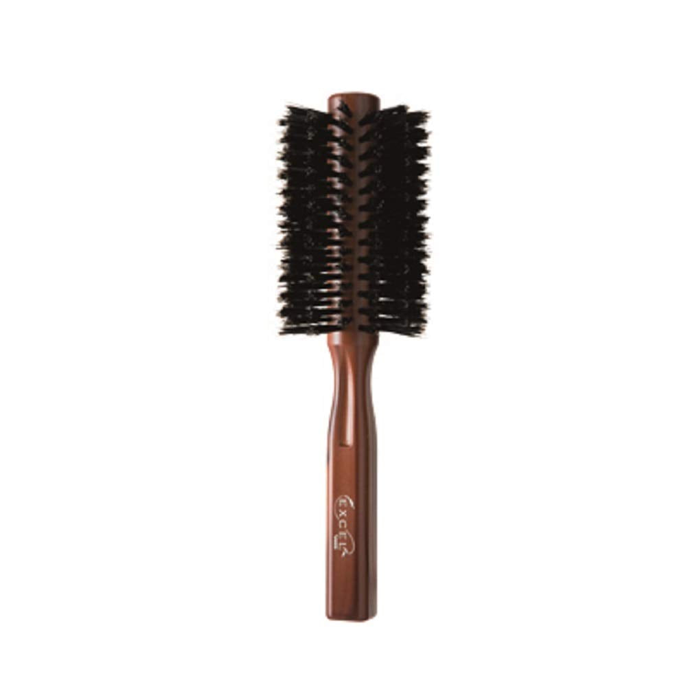 BES Hair Brush Mix Roll Brush EXC-2000 with Natural and Nylon Bristles