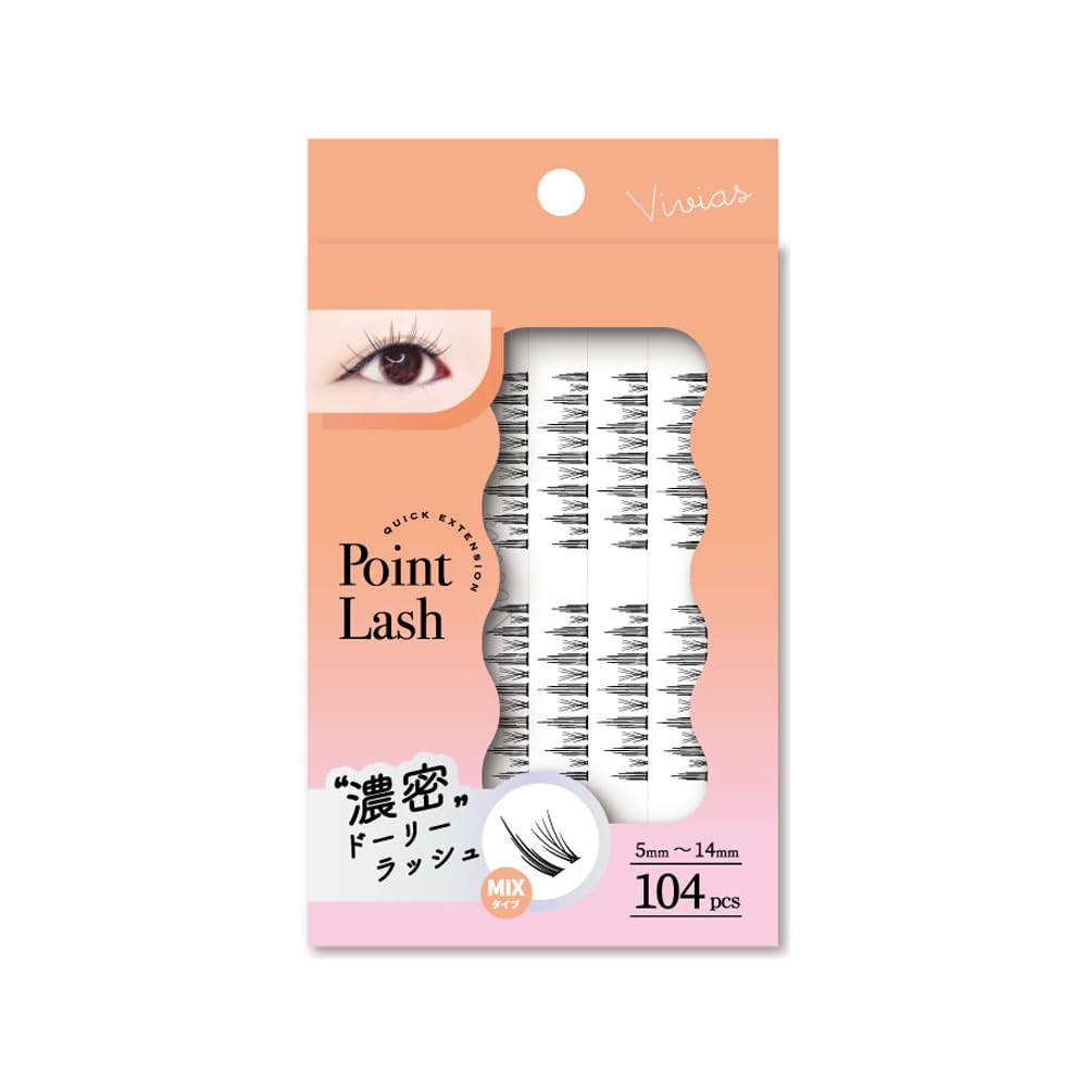BN VIVIUS Partial Eyelashes 06 Mix Type Black 104pcs